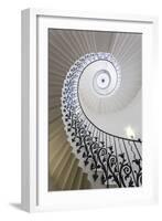 Spiral Staircase, the Queen's House, Greenwich, London, UK-Peter Adams-Framed Photographic Print