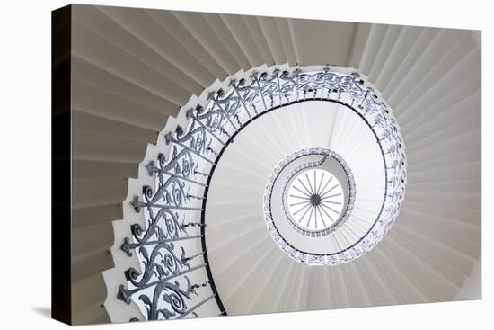 Spiral Staircase, the Queen's House, Greenwich, London, UK-Peter Adams-Stretched Canvas