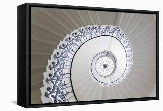 Spiral Staircase, the Queen's House, Greenwich, London, UK-Peter Adams-Framed Stretched Canvas