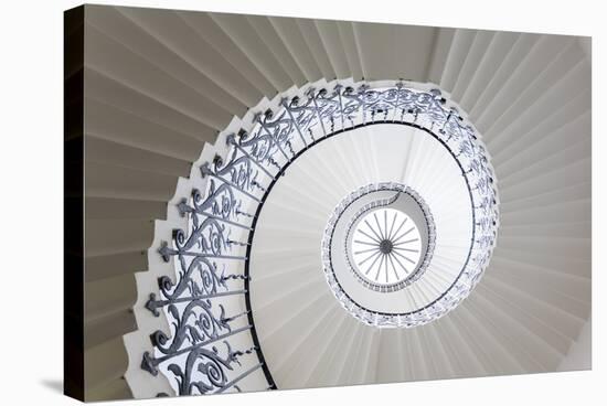 Spiral Staircase, the Queen's House, Greenwich, London, UK-Peter Adams-Stretched Canvas