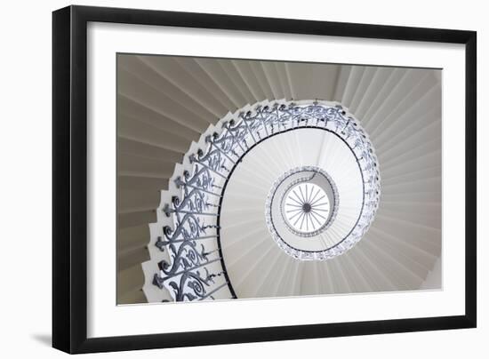 Spiral Staircase, the Queen's House, Greenwich, London, UK-Peter Adams-Framed Photographic Print