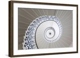 Spiral Staircase, the Queen's House, Greenwich, London, UK-Peter Adams-Framed Photographic Print