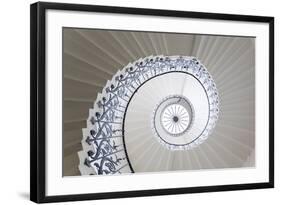 Spiral Staircase, the Queen's House, Greenwich, London, UK-Peter Adams-Framed Photographic Print