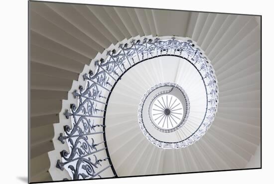 Spiral Staircase, the Queen's House, Greenwich, London, UK-Peter Adams-Mounted Photographic Print