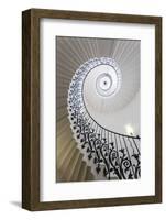 Spiral Staircase, the Queen's House, Greenwich, London, UK-Peter Adams-Framed Photographic Print