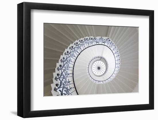 Spiral Staircase, the Queen's House, Greenwich, London, UK-Peter Adams-Framed Photographic Print