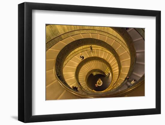 Spiral Stairs of the Vatican Museums, Designed by Giuseppe Momo in 1932, Rome, Lazio, Italy, Europe-Carlo Morucchio-Framed Photographic Print