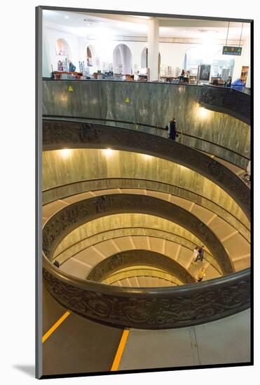 Spiral Stairs of the Vatican Museums, Designed by Giuseppe Momo in 1932, Rome, Lazio, Italy, Europe-Carlo Morucchio-Mounted Photographic Print