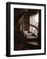 Spiral Stone Staircase in Convento de Cristo-Merrill Images-Framed Photographic Print