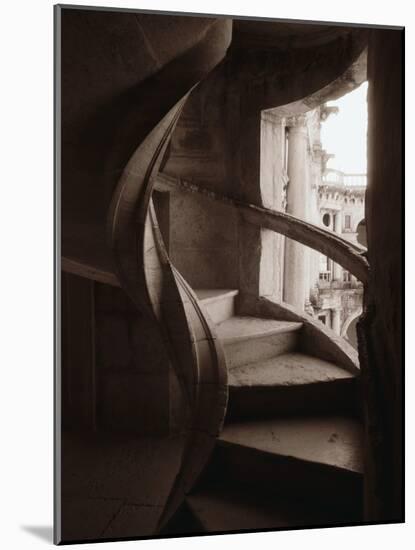 Spiral Stone Staircase in Convento de Cristo-Merrill Images-Mounted Photographic Print