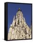Spire of the Late Gothic Grote Kerk (Onze Lieve Vrouwe Kerk) (Church of Our Lady) in Breda, Noord-B-Stuart Forster-Framed Stretched Canvas