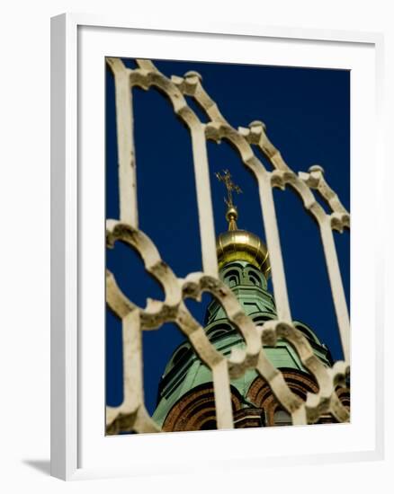 Spire of Uspenski Cathedral, Helsinki, Finland-Nancy & Steve Ross-Framed Photographic Print