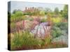 Spires of Kniphofia and Great Dixter-Timothy Easton-Stretched Canvas
