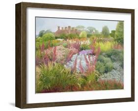 Spires of Kniphofia and Great Dixter-Timothy Easton-Framed Giclee Print