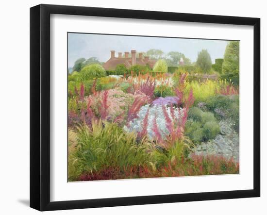 Spires of Kniphofia and Great Dixter-Timothy Easton-Framed Giclee Print