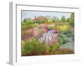 Spires of Kniphofia and Great Dixter-Timothy Easton-Framed Giclee Print