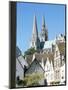 Spires of Notre Dame Cathedral, and Old Town, Chartres, Centre Val De Loire, France-Richard Ashworth-Mounted Photographic Print