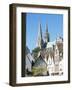 Spires of Notre Dame Cathedral, and Old Town, Chartres, Centre Val De Loire, France-Richard Ashworth-Framed Photographic Print