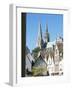 Spires of Notre Dame Cathedral, and Old Town, Chartres, Centre Val De Loire, France-Richard Ashworth-Framed Photographic Print