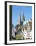 Spires of Notre Dame Cathedral, and Old Town, Chartres, Centre Val De Loire, France-Richard Ashworth-Framed Photographic Print