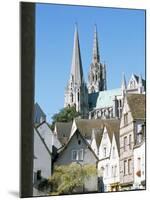 Spires of Notre Dame Cathedral, and Old Town, Chartres, Centre Val De Loire, France-Richard Ashworth-Mounted Photographic Print