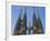 Spires of the Sagrada Familia, the Gaudi Cathedral in Barcelona, Cataluna, Spain, Europe-Jeremy Bright-Framed Photographic Print