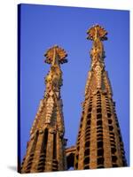 Spires of the Sagrada Familia, the Gaudi Cathedral, in Barcelona, Cataluna, Spain, Europe-Nigel Francis-Stretched Canvas