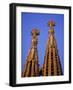 Spires of the Sagrada Familia, the Gaudi Cathedral, in Barcelona, Cataluna, Spain, Europe-Nigel Francis-Framed Photographic Print