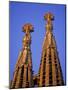 Spires of the Sagrada Familia, the Gaudi Cathedral, in Barcelona, Cataluna, Spain, Europe-Nigel Francis-Mounted Photographic Print