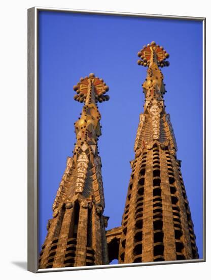 Spires of the Sagrada Familia, the Gaudi Cathedral, in Barcelona, Cataluna, Spain, Europe-Nigel Francis-Framed Photographic Print