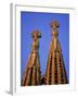 Spires of the Sagrada Familia, the Gaudi Cathedral, in Barcelona, Cataluna, Spain, Europe-Nigel Francis-Framed Photographic Print