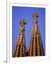 Spires of the Sagrada Familia, the Gaudi Cathedral, in Barcelona, Cataluna, Spain, Europe-Nigel Francis-Framed Photographic Print