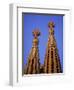 Spires of the Sagrada Familia, the Gaudi Cathedral, in Barcelona, Cataluna, Spain, Europe-Nigel Francis-Framed Photographic Print