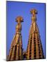 Spires of the Sagrada Familia, the Gaudi Cathedral, in Barcelona, Cataluna, Spain, Europe-Nigel Francis-Mounted Photographic Print