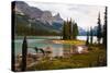 Spirit Island, Jasper National Park, Canada-George Oze-Stretched Canvas