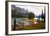 Spirit Island, Jasper National Park, Canada-George Oze-Framed Photographic Print