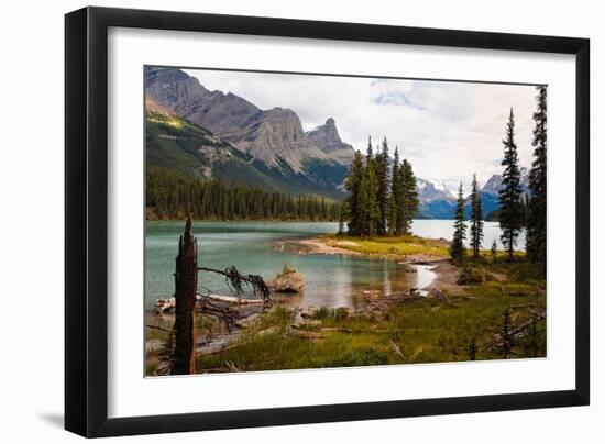 Spirit Island, Jasper National Park, Canada-George Oze-Framed Photographic Print