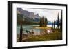 Spirit Island, Jasper National Park, Canada-George Oze-Framed Photographic Print