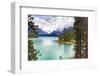 Spirit Island on Maligne Lake, Alberta, Canada-George Oze-Framed Photographic Print