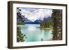 Spirit Island on Maligne Lake, Alberta, Canada-George Oze-Framed Photographic Print