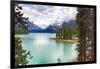 Spirit Island on Maligne Lake, Alberta, Canada-George Oze-Framed Photographic Print