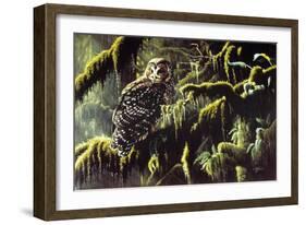 Spirit of Ancient Forests - Spotted Owl-Wilhelm Goebel-Framed Giclee Print