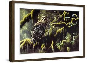 Spirit of Ancient Forests - Spotted Owl-Wilhelm Goebel-Framed Giclee Print