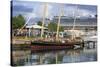 Spirit of Bermuda Sloop in the Royal Naval Dockyard, Sandys Parish, Bermuda, Central America-Richard Cummins-Stretched Canvas