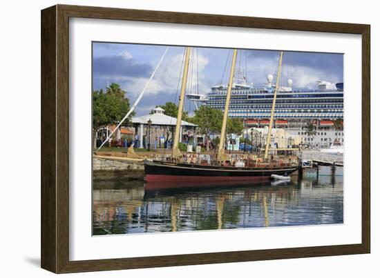 Spirit of Bermuda Sloop in the Royal Naval Dockyard, Sandys Parish, Bermuda, Central America-Richard Cummins-Framed Photographic Print