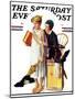"Spirit of Education" Saturday Evening Post Cover, April 21,1934-Norman Rockwell-Mounted Giclee Print