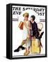 "Spirit of Education" Saturday Evening Post Cover, April 21,1934-Norman Rockwell-Framed Stretched Canvas