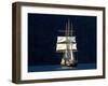 Spirit of New Zealand Tall Ship, Marlborough Sounds, South Island, New Zealand-David Wall-Framed Photographic Print