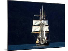 Spirit of New Zealand Tall Ship, Marlborough Sounds, South Island, New Zealand-David Wall-Mounted Photographic Print