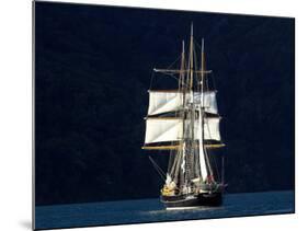 Spirit of New Zealand Tall Ship, Marlborough Sounds, South Island, New Zealand-David Wall-Mounted Photographic Print